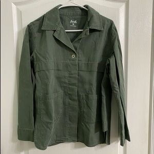 Find Army green denim jacket